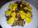 Cheese stuffed 'Tortelloni' with 'Porcini' Mushrooms